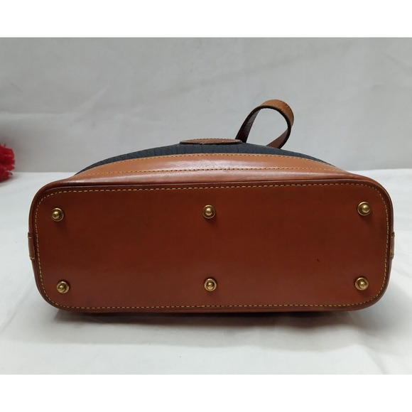 Dooney & Bourke Black Pebbled Leather Zipper Hobo Shoulder Bag -VTG Made in USA - Picture 6 of 15